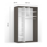 DRESSING LEX 151-240-66 C GRI/DMON/O L